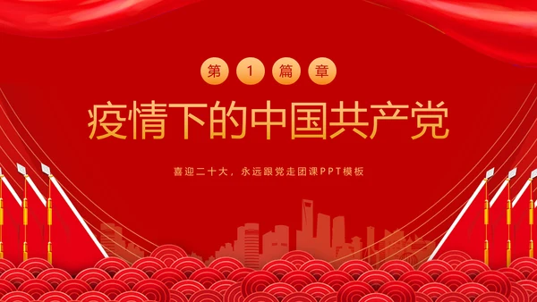 教学党代表大会永远跟党走团课PPT课件模板