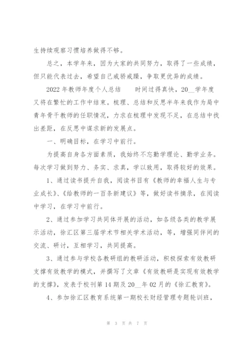 2022年教师年度个人总结.docx