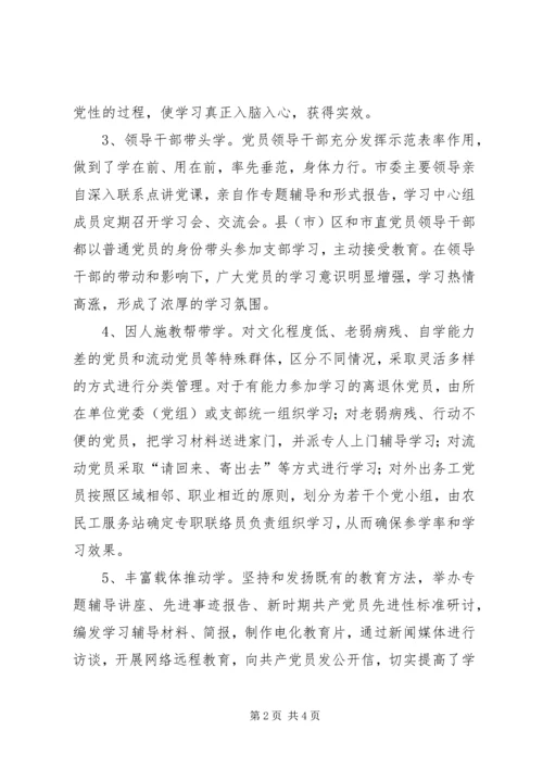 多措并举确保先进性教育学习见成效 (2).docx