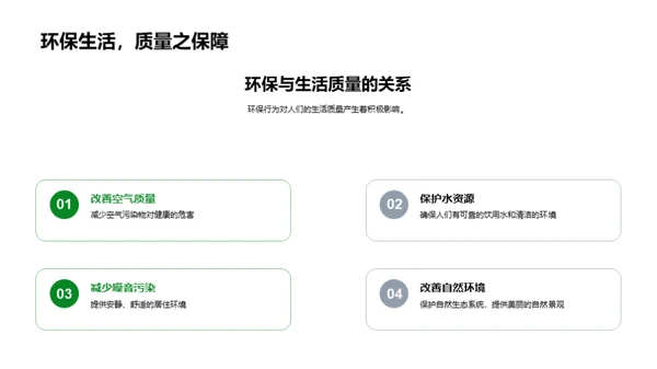 环保行动与绿色生活