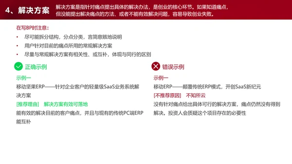 商业计划书自查手册ppt模板