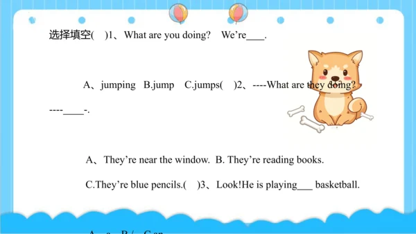 Module 3 Unit 2 What's the elephant doing 课件(共43张P