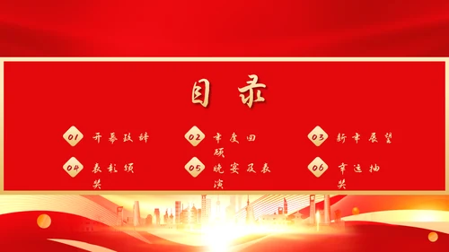 企业年会年终盛典PPT模板