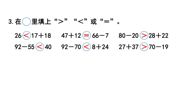 第五单元  100以内的笔算加、减法 整理和复习（课件）(共12张PPT)2024-2025学年人教