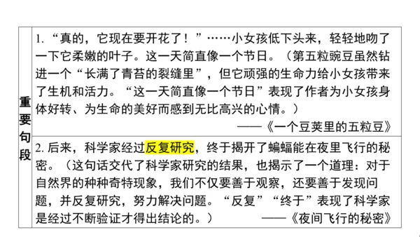 统编版语文四年级上册第一 二单元核心知识梳理课件