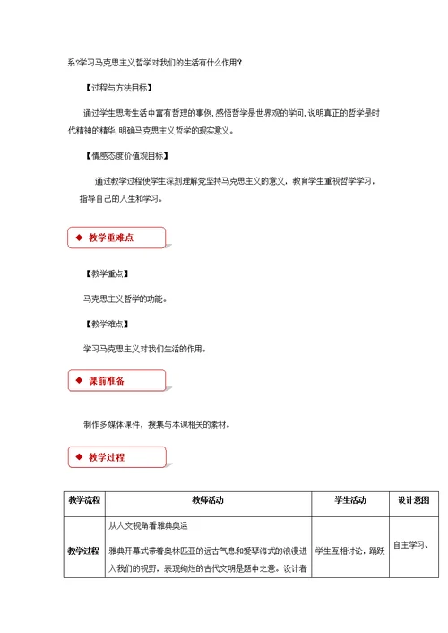 【教学设计】《综合探究 走进哲学 问辩人生》（人教）