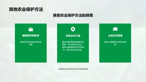 农业生态保护讲座