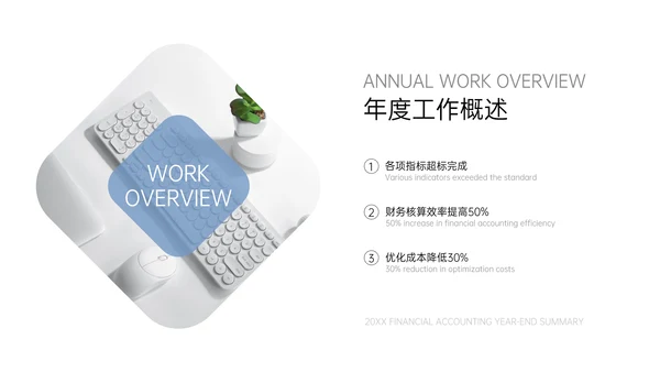 简约商务风财务会计年终总结