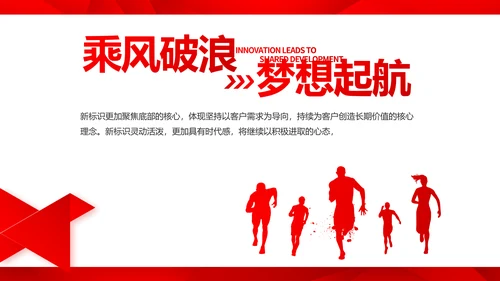 红色喜庆公司企业宣传简介介绍PPT动态模板