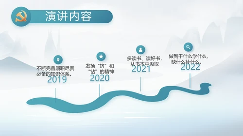 中国风党风廉政工作情况汇报动态PPT