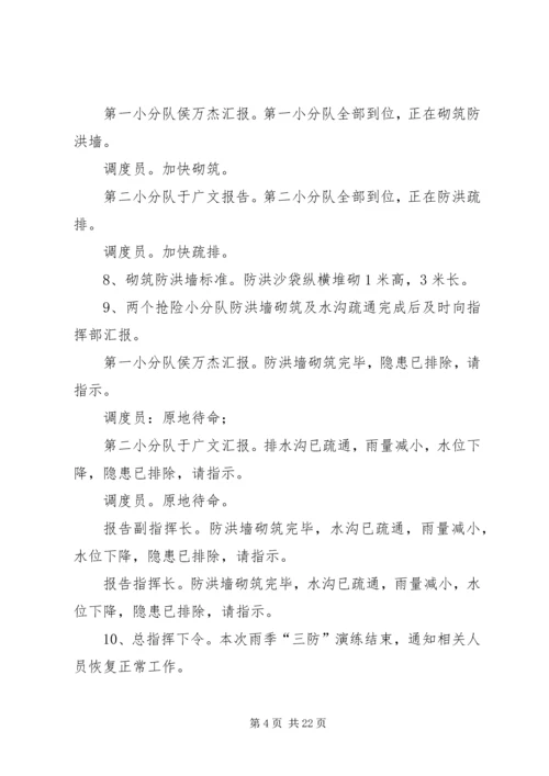 雨季三防演练方案 (2).docx