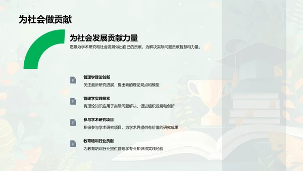 管理学理论与应用PPT模板