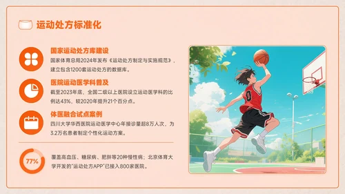 橙色创意风全民健身全民健身推广计划
