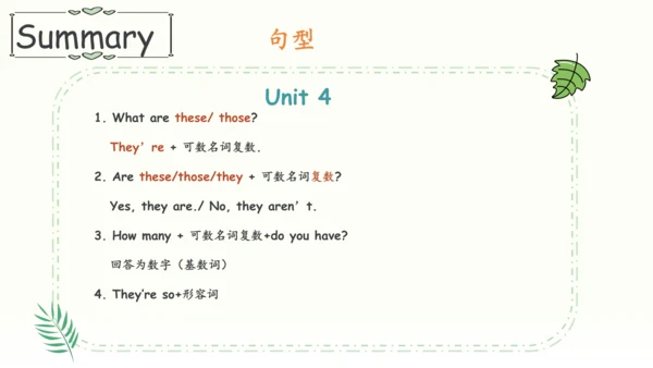 Unit 4 At the farm知识回顾汇总课件(共26张PPT)