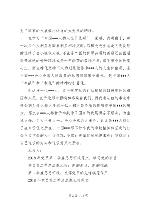 党员思想汇报某年：许身国威壮河山.docx