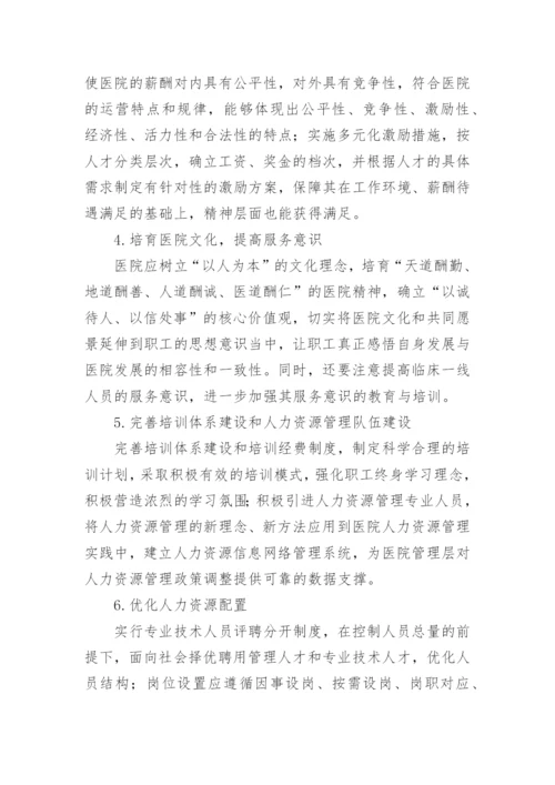 公立医院人力资源管理论文.docx