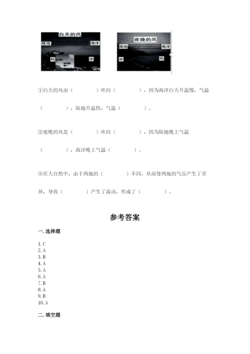 教科版三年级上册科学《期末测试卷》含答案（实用）.docx