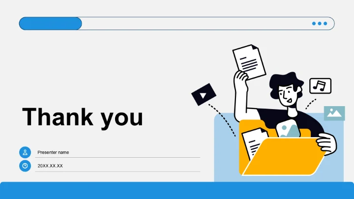 蓝色插画风通用行业员工入职培训PPT主题