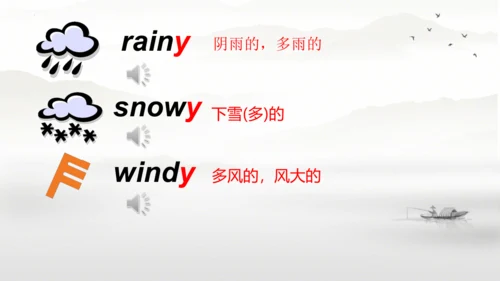 Unit 3 Weather Part A Let's learn 课件(共39张PPT)