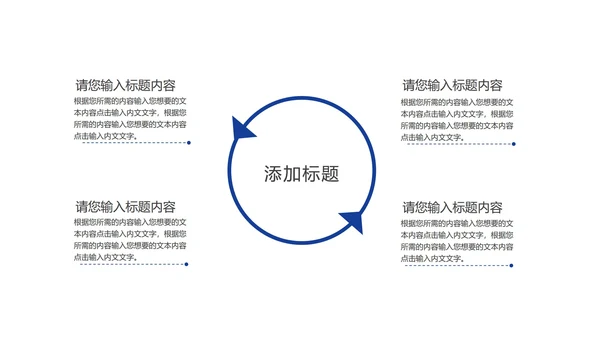 蓝色简约风工作总结汇报PPT模板