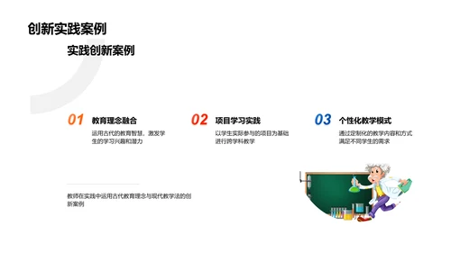 古今教育理念研讨PPT模板