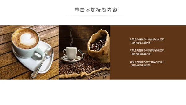 休闲下午茶美味咖啡厅介绍咖啡介绍PPT模板