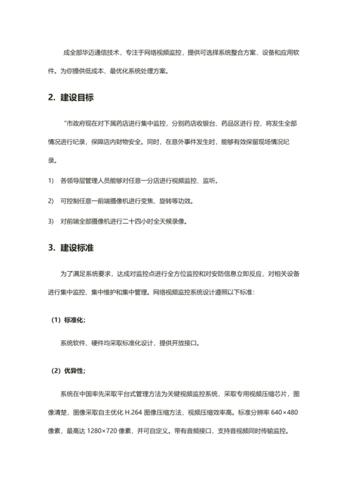 大药房远程视频监控解决专项方案.docx