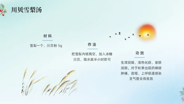 彩色弥撒寒露养生二十四节气PPT课件