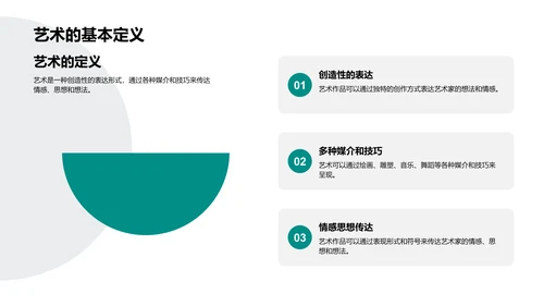 艺术审美教育讲解PPT模板