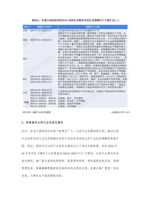 中国及各省市水泥行业相关政策汇总及解读分析-政策推进行业信息化建设.docx