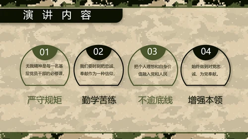 八一军事部队士兵职责汇报PPT动态模板