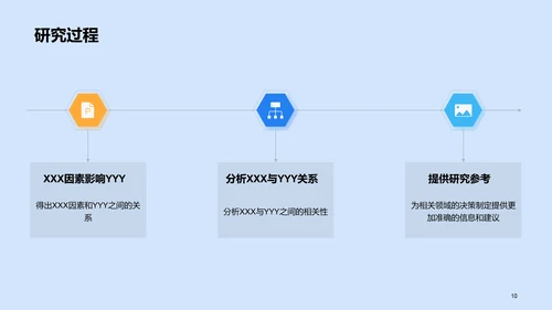 蓝色插画毕业答辩通用PPT模板