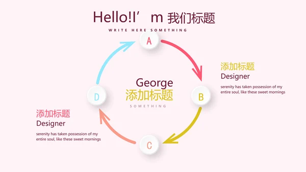 精美粉色时尚约会春天动态PPT