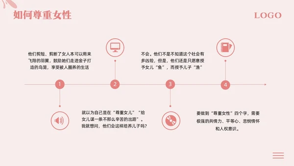 粉色简约尊重女性从心出发PPT模板宣传PPT动态PPT女性健康