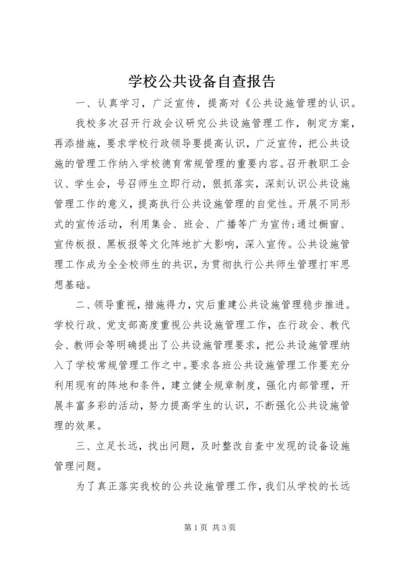 学校公共设备自查报告 (2).docx