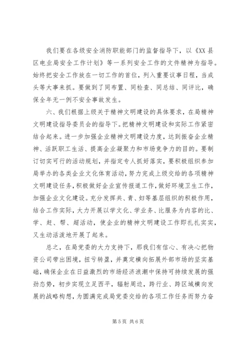 电力物资公司××年工作计划和发展思路 (2).docx