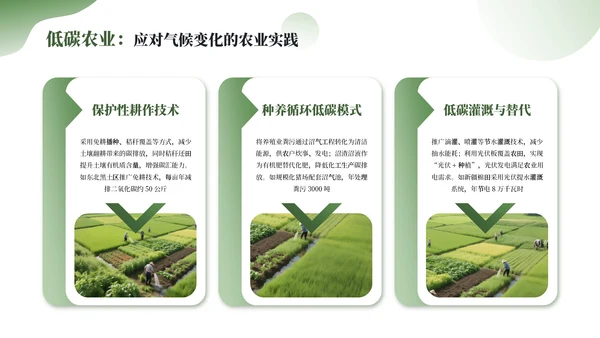 绿色简约农业发展新农业新动能通用PPT模板