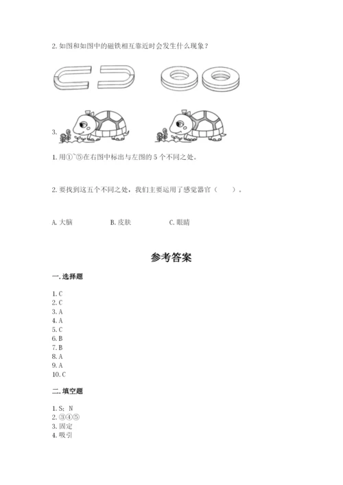 教科版二年级下册科学期末测试卷（实用）word版.docx