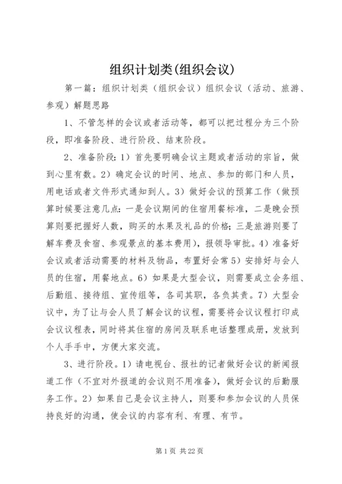 组织计划类(组织会议).docx