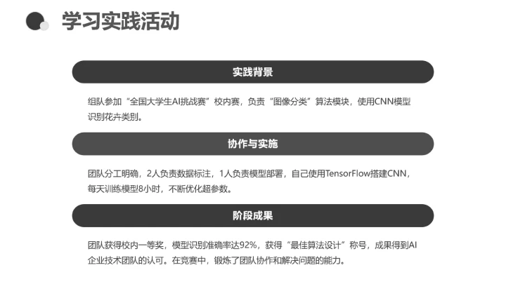 计算机科学与技术专业大学生职业生涯规划求职综合展示PPT模版