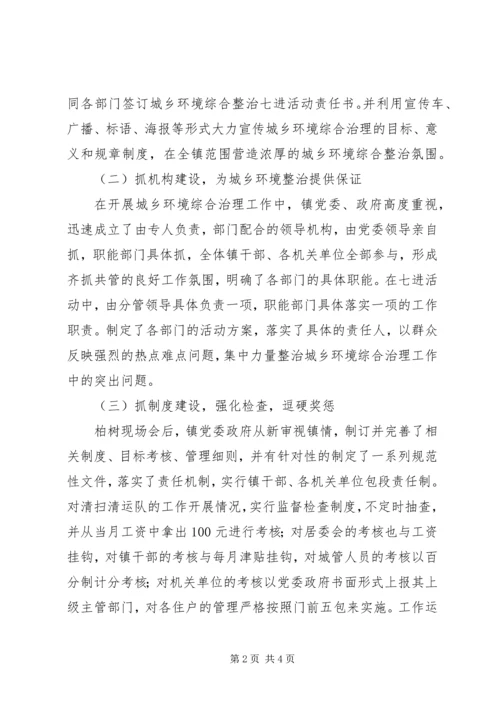 乡镇镇环境综合整治工作总结.docx