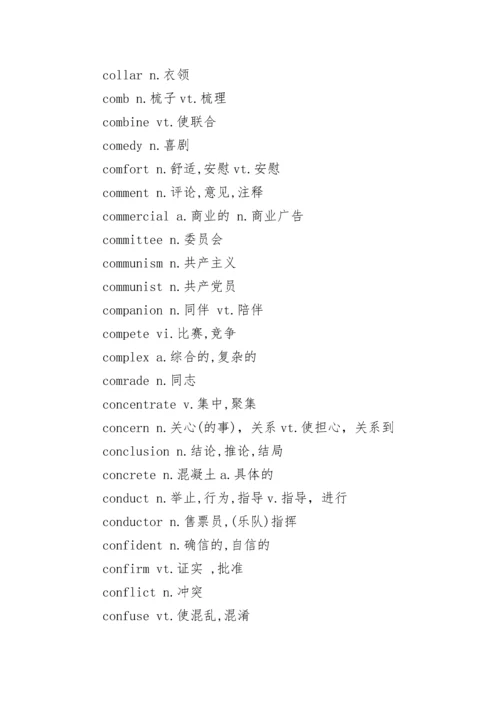 2022高考英语985个考试大纲核心词汇(建议收藏).docx