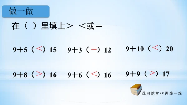 20以内的进位加法（9加几课件）(共25张PPT)一年级上册数学人教版