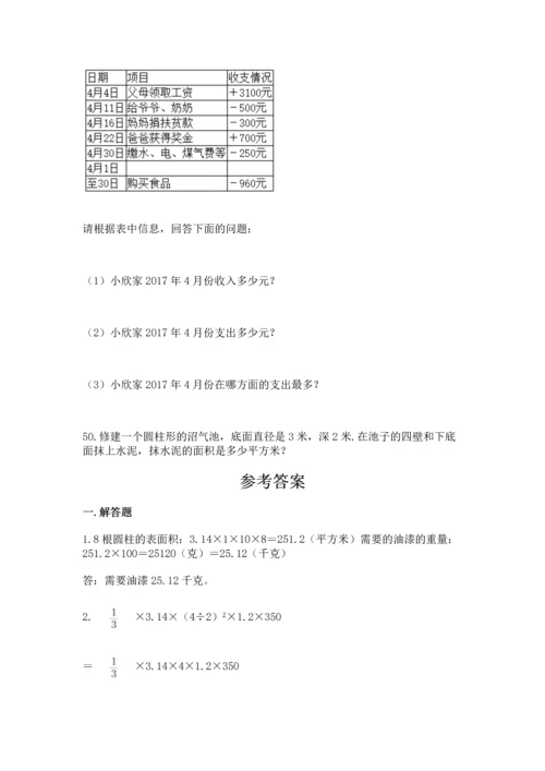 六年级小升初数学应用题50道含答案【预热题】.docx