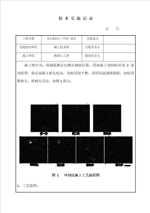 桩基环切综合施工重点技术交底