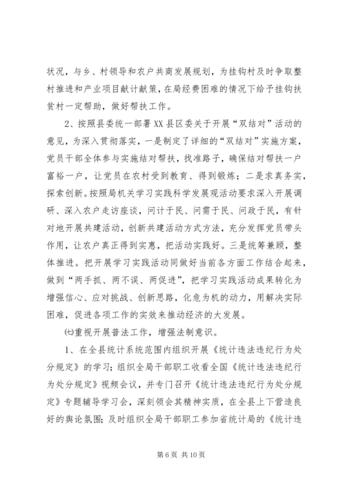 统计局年度工作总结及工作计划 (2).docx