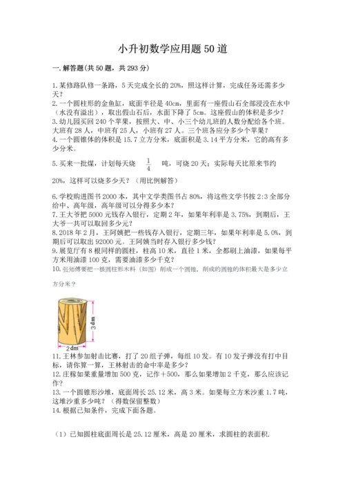 小升初数学应用题50道必考题.docx