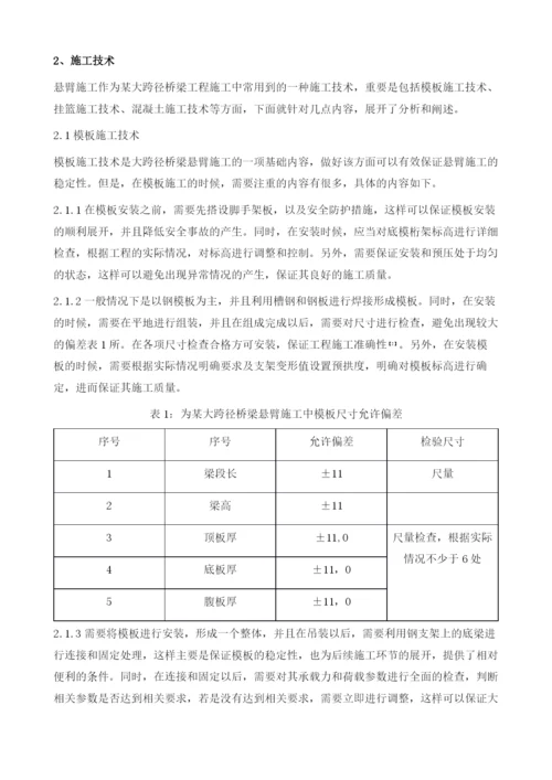 大跨径桥梁悬臂施工及质量控制要素分析.docx