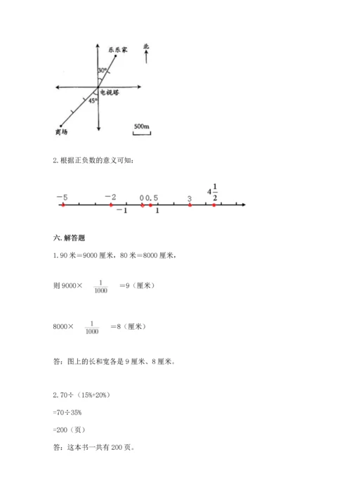 人教版六年级下册数学期末测试卷带答案（能力提升）.docx