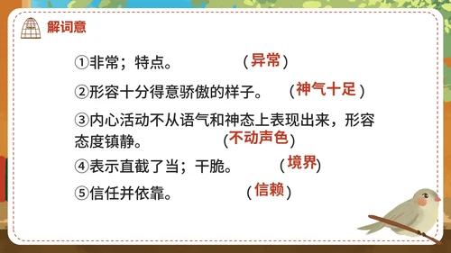 部编版语文五年级上册《珍珠鸟》课件